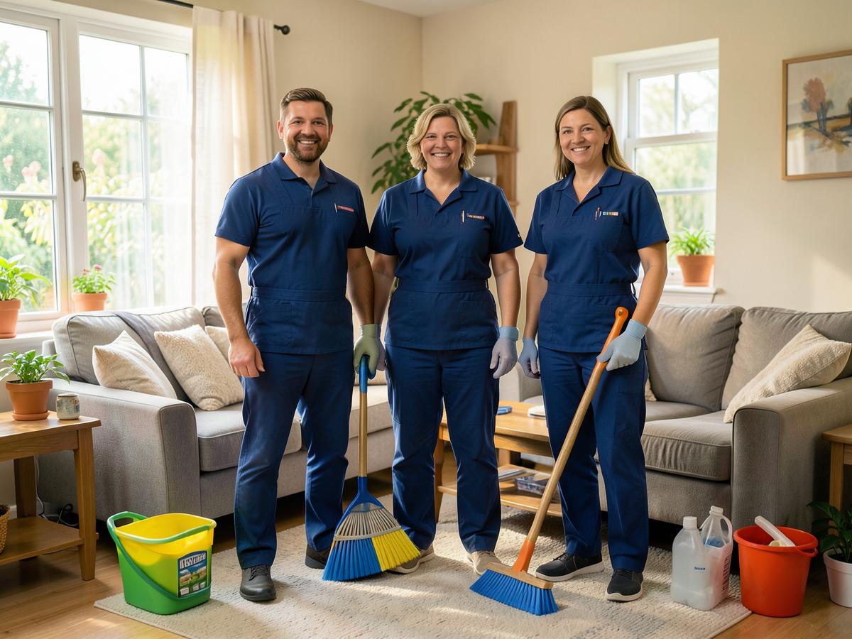 Sparkle & Shine Cleaning Co. at work